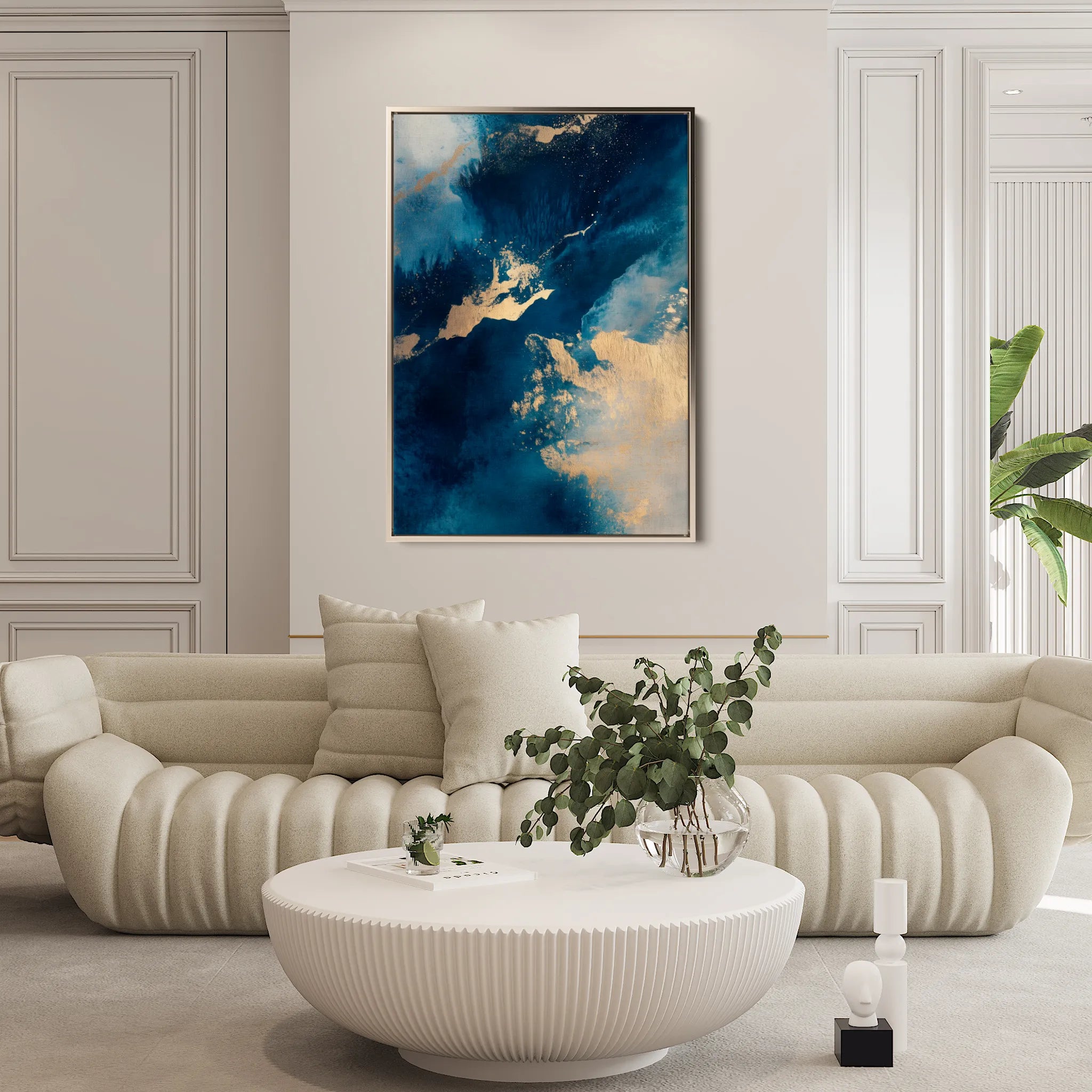 Abstract 361 Canvas Art 18" x 24" / 45 x 60 cm / Black