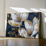 Floral 361 Canvas Art 60 x 40 cm / Black