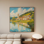 Landscape 361 Canvas Art 16" x 16" / 40 x 40 cm / Black