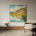 Landscape 361 Canvas Art 16" x 16" / 40 x 40 cm / Black