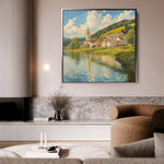 Landscape 361 Canvas Art 16" x 16" / 40 x 40 cm / Black
