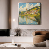 Landscape 361 Canvas Art 16" x 16" / 40 x 40 cm / Black