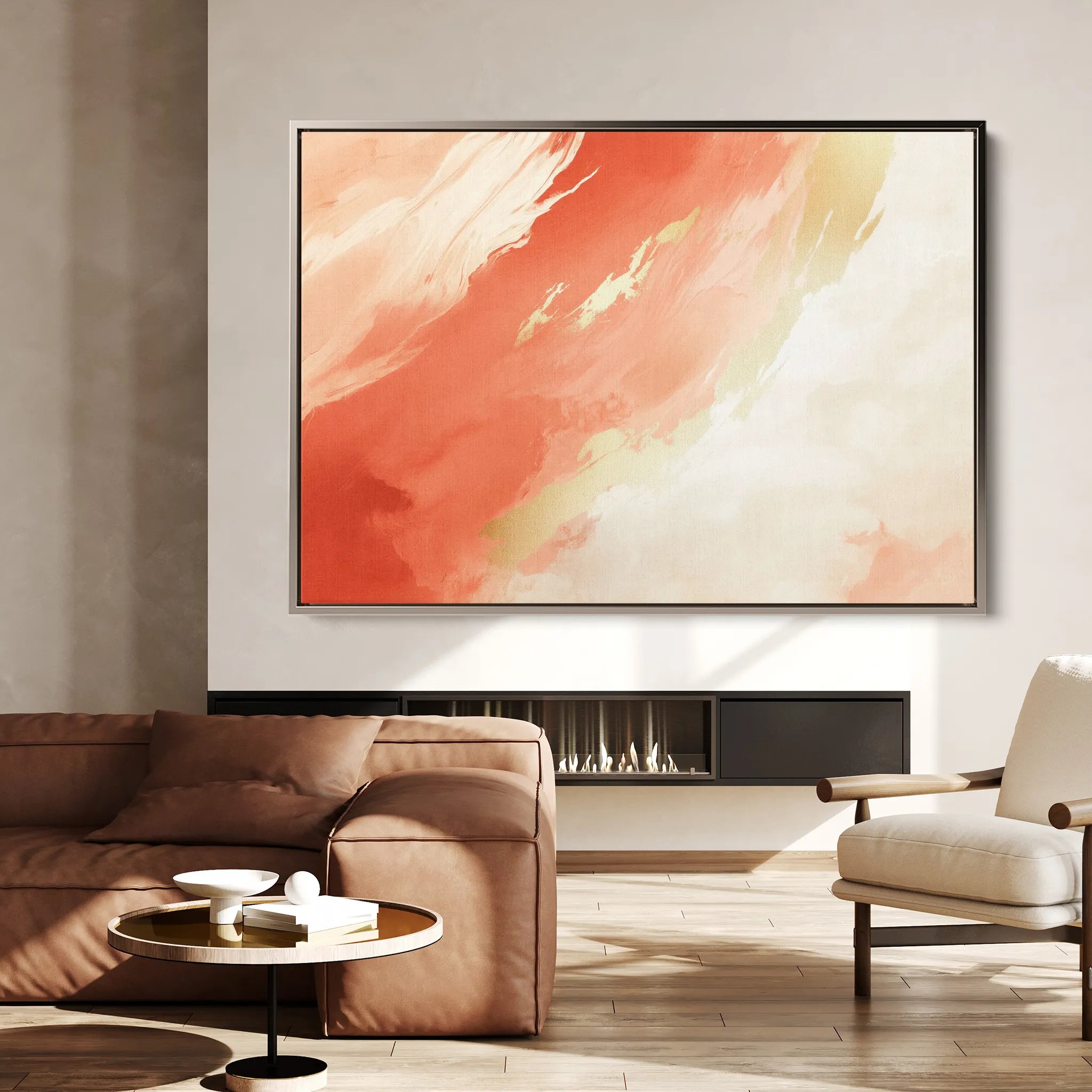 Abstract 362 Canvas Art 18" x 24" / 45 x 60 cm / Black
