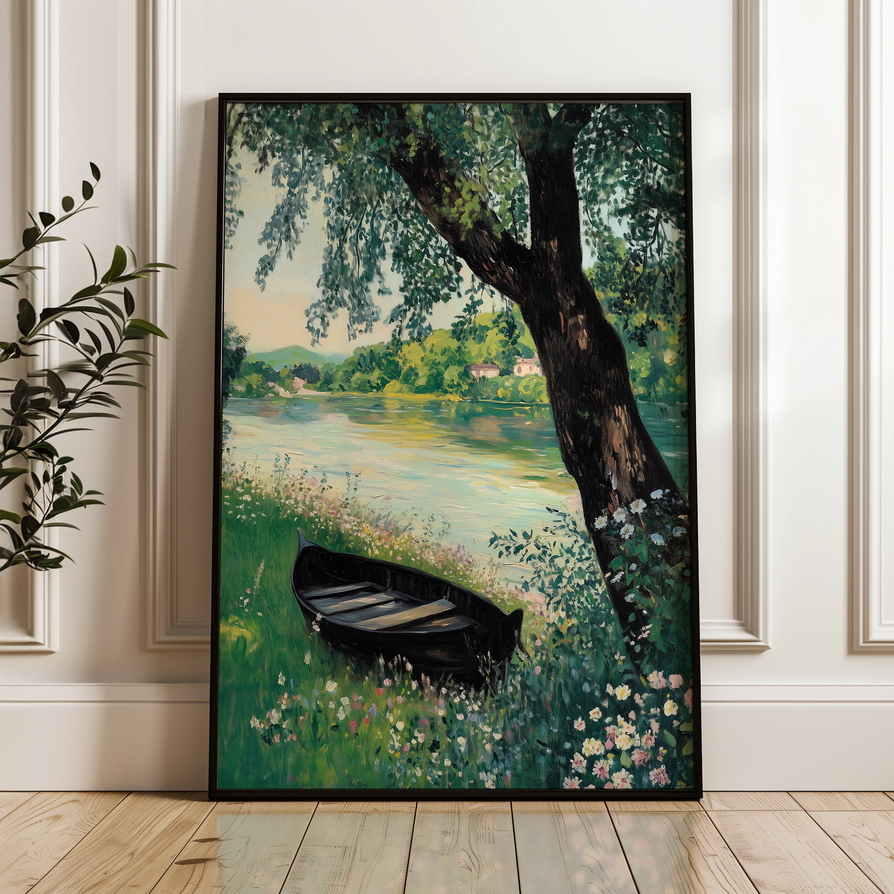 Landscape 362 Canvas Art 18" x 24" / 45 x 60 cm / Black