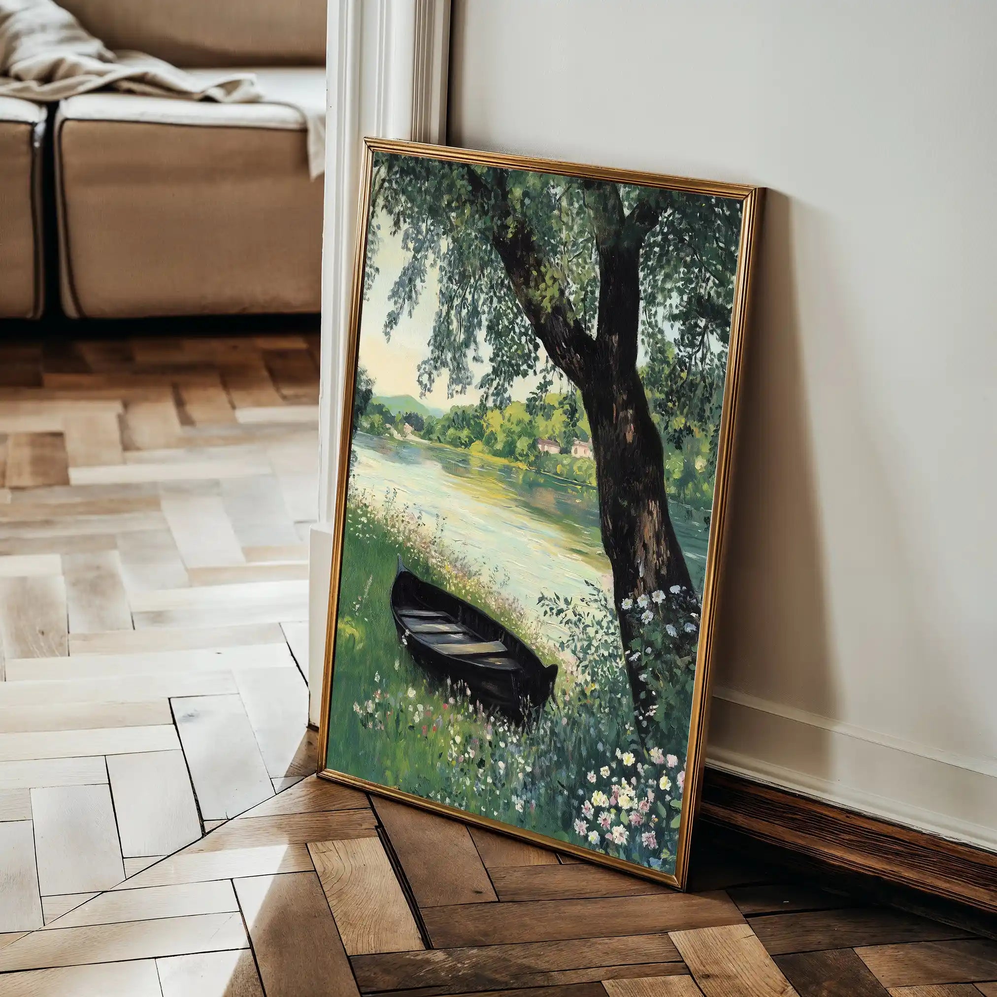 Landscape 362 Canvas Art 60 x 40 cm / Black