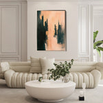 Abstract 363 Canvas Art 18" x 24" / 45 x 60 cm / Black