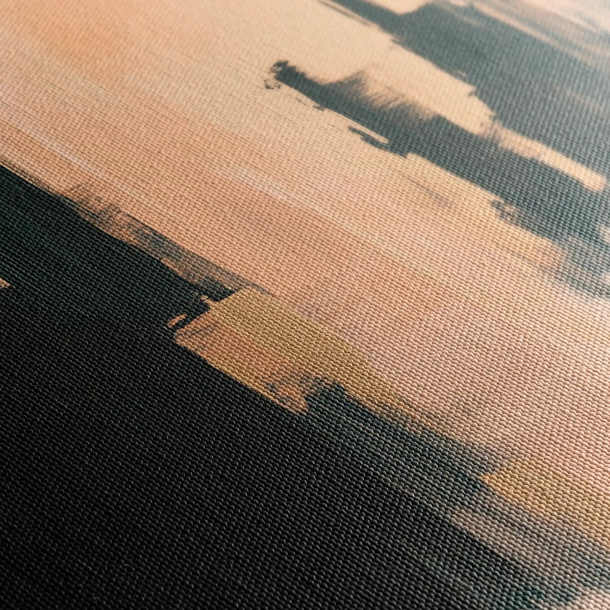 Abstract 363 Canvas Art 18" x 24" / 45 x 60 cm / Black