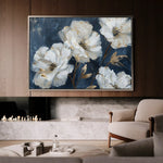 Floral 363 Canvas Art 60 x 40 cm / Black
