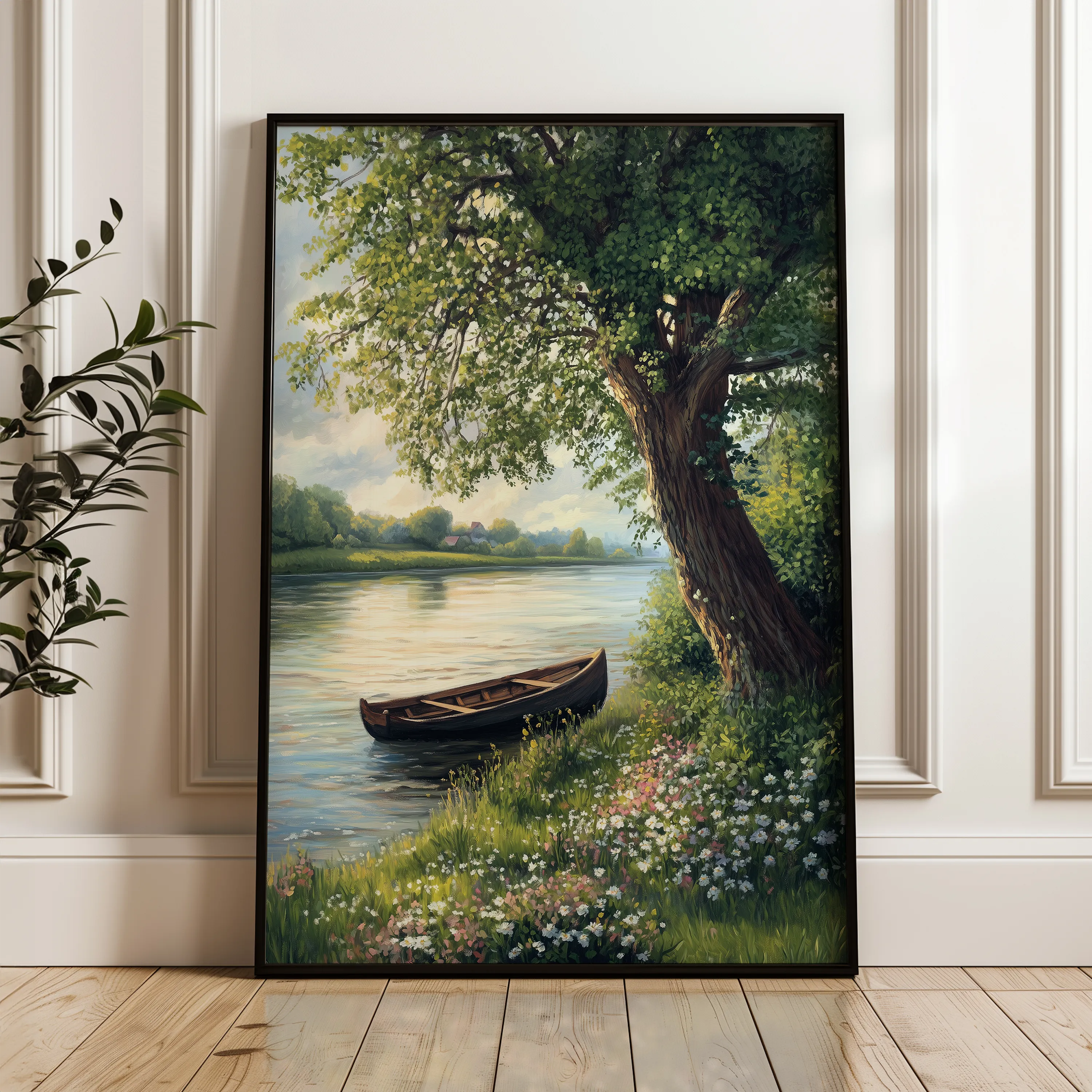 Landscape 363 Canvas Art 18" x 24" / 45 x 60 cm / Black