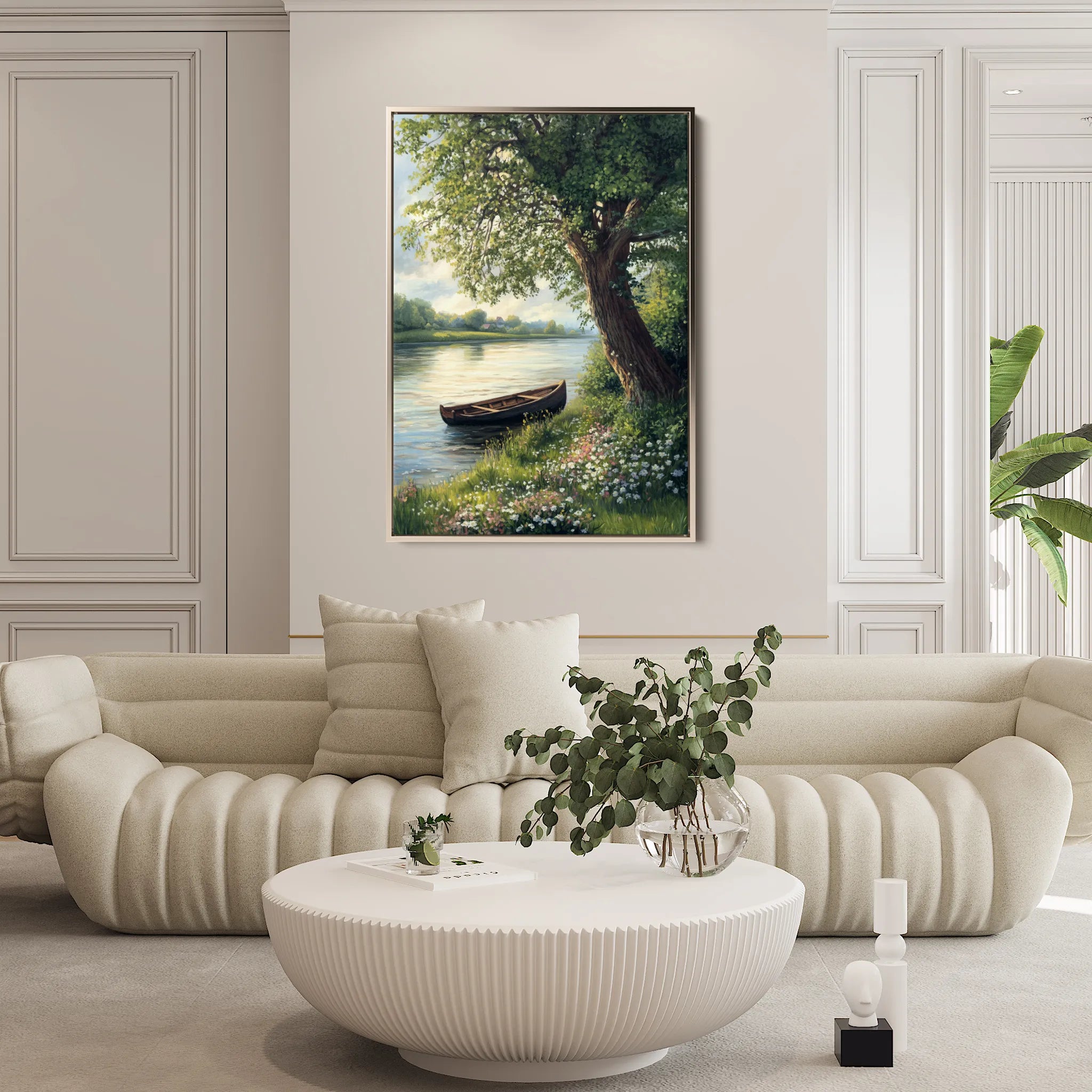 Landscape 363 Canvas Art 18" x 24" / 45 x 60 cm / Black