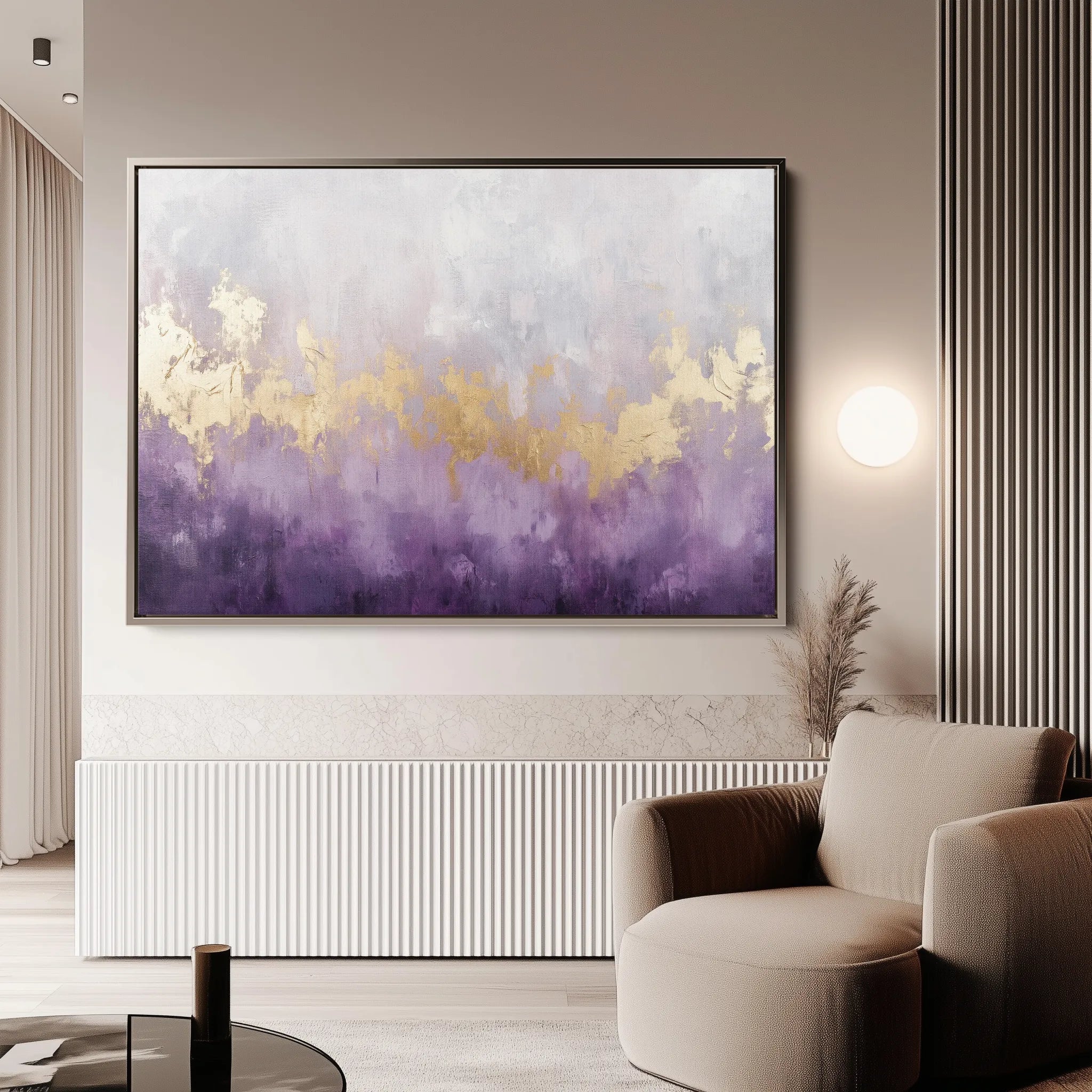 Abstract 364 Canvas Art 18" x 24" / 45 x 60 cm / Black