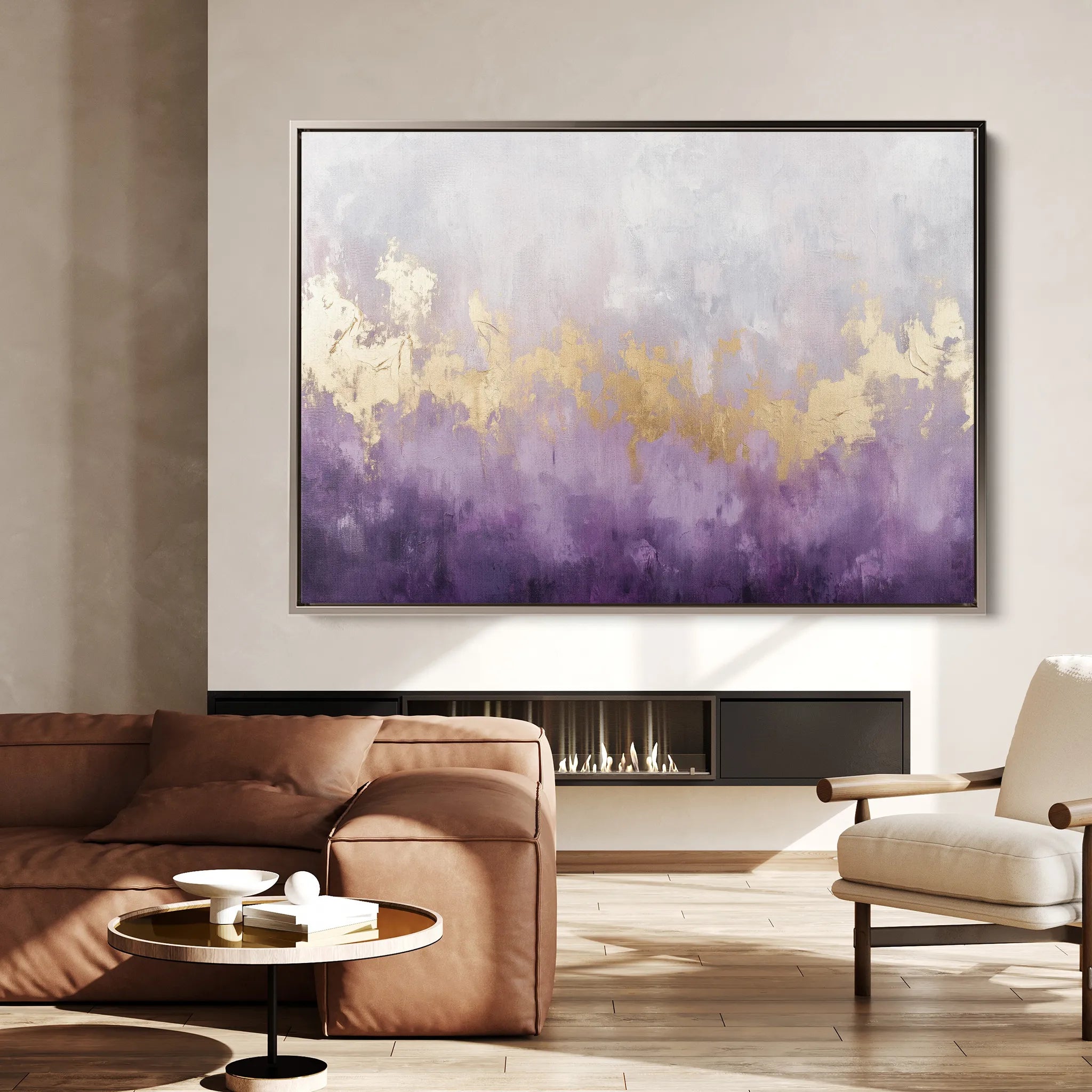Abstract 364 Canvas Art 18" x 24" / 45 x 60 cm / Black