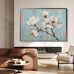 Floral 364 Canvas Art 18" x 24" / 45 x 60 cm / Black