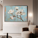 Floral 364 Canvas Art 60 x 40 cm / Black