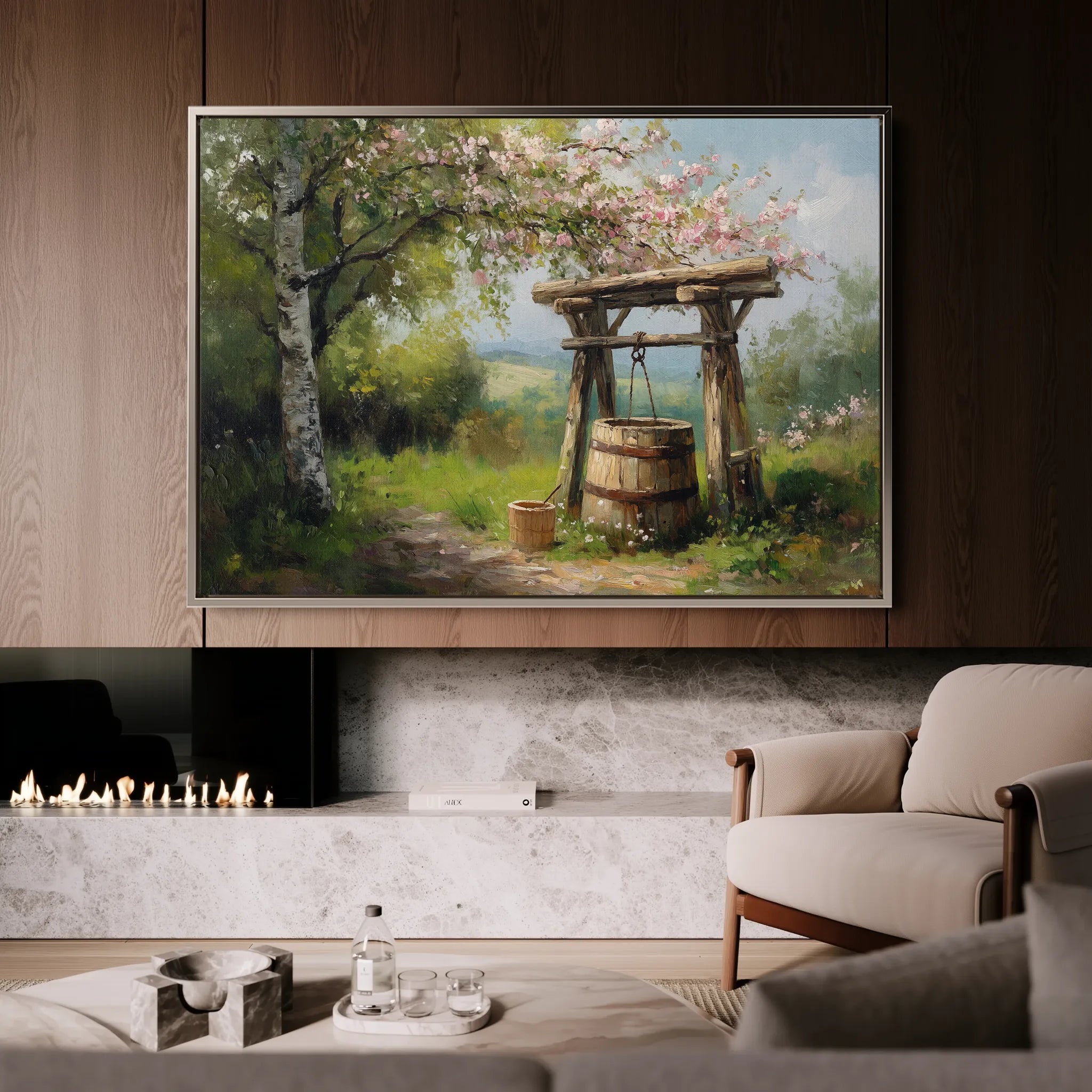 Landscape 364 Canvas Art 18" x 24" / 45 x 60 cm / Black