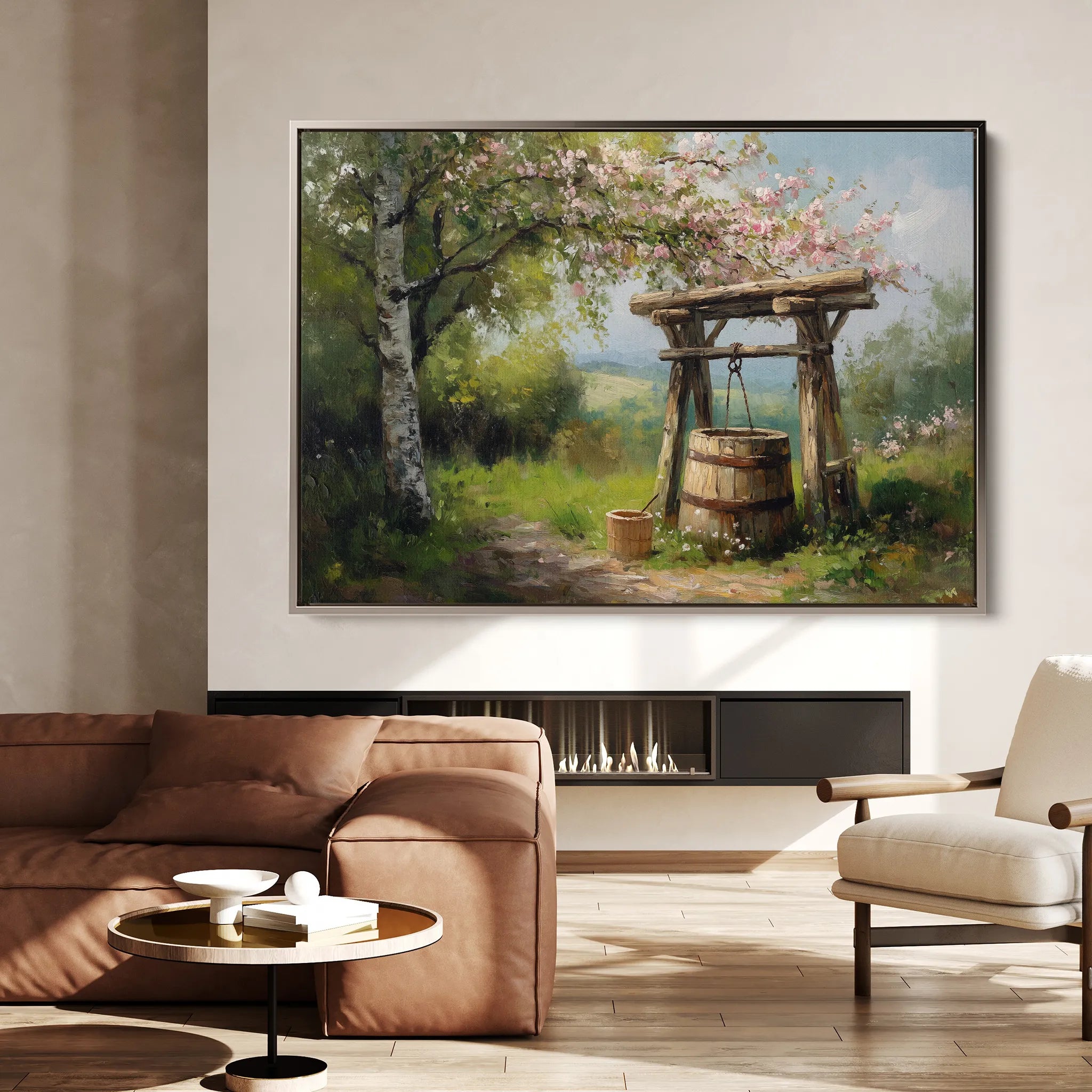 Landscape 364 Canvas Art 18" x 24" / 45 x 60 cm / Black
