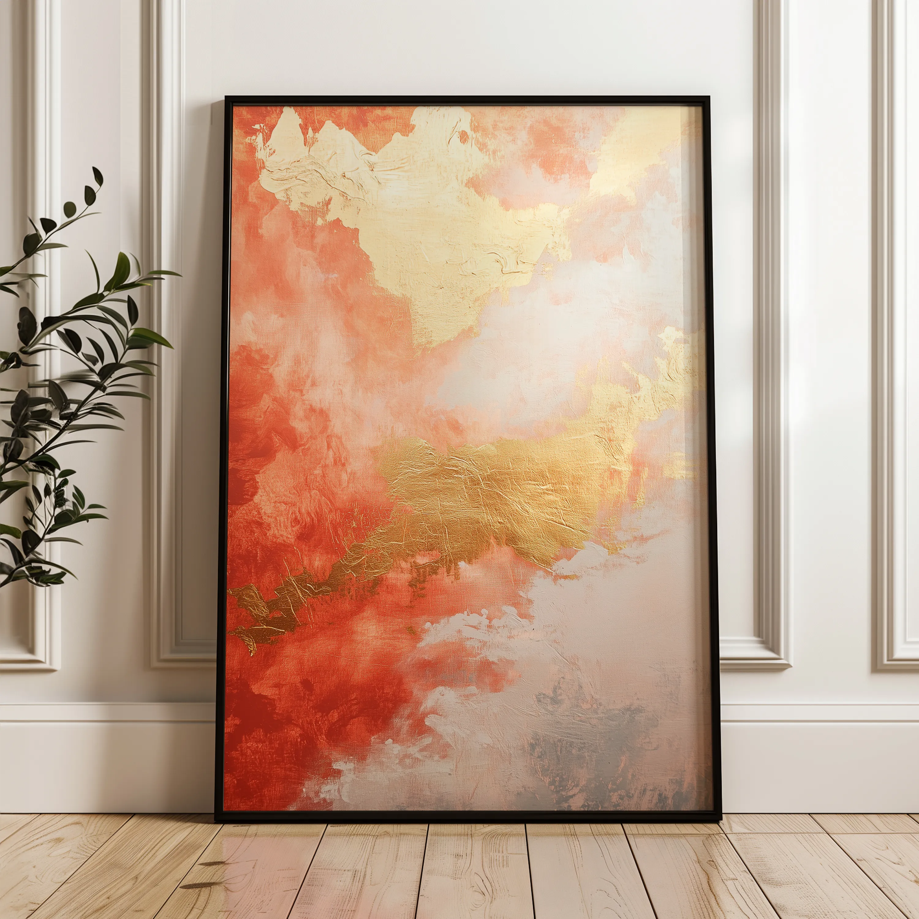 Abstract 365 Canvas Art 18" x 24" / 45 x 60 cm / Black