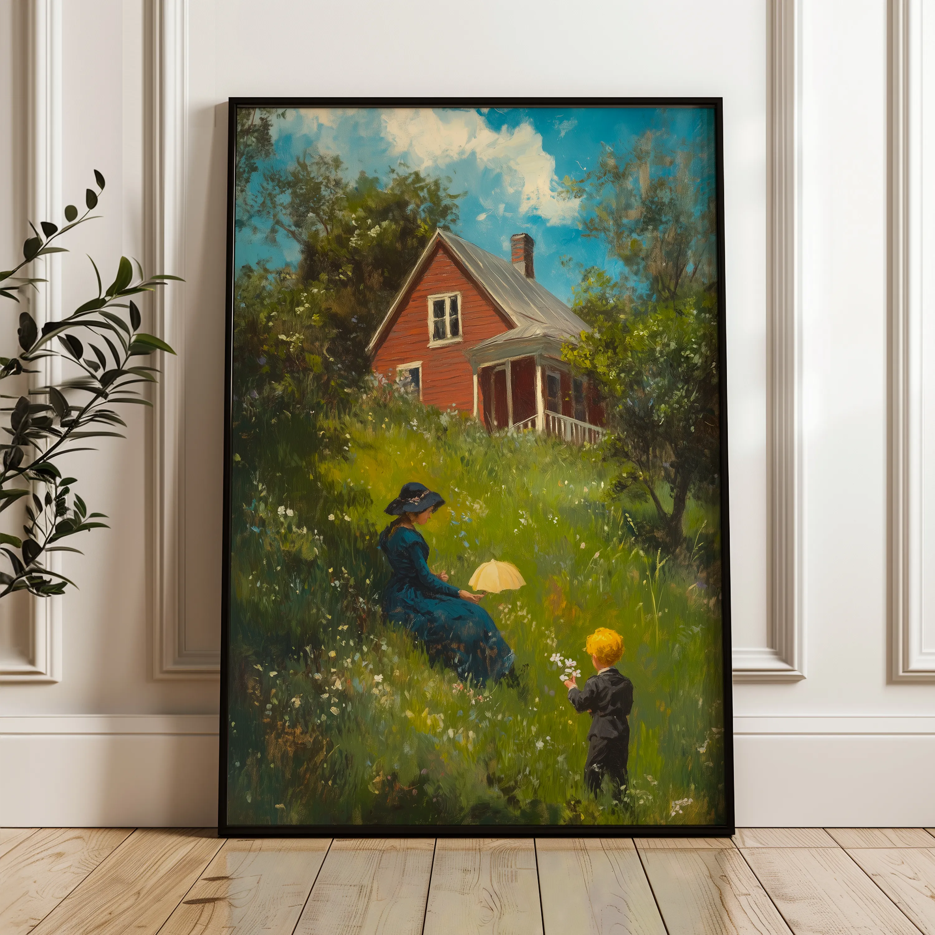 Landscape 365 Canvas Art 18" x 24" / 45 x 60 cm / Black