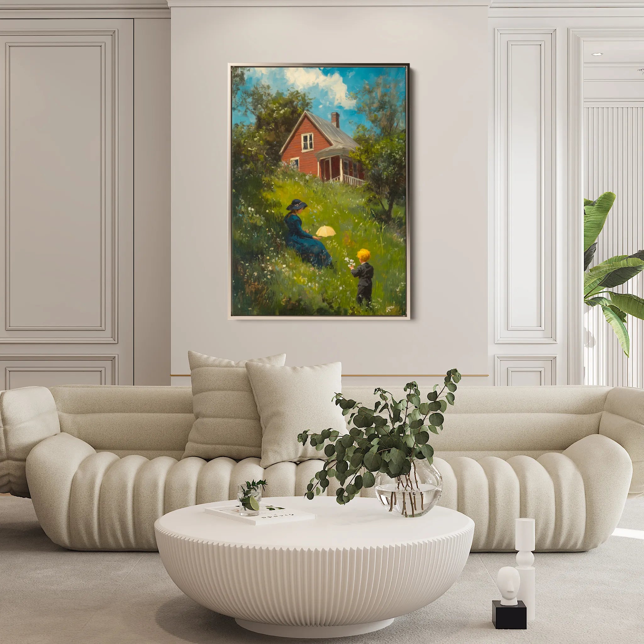 Landscape 365 Canvas Art 18" x 24" / 45 x 60 cm / Black