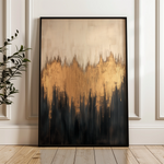 Abstract 366 Canvas Art 18" x 24" / 45 x 60 cm / Black