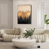 Abstract 366 Canvas Art 18" x 24" / 45 x 60 cm / Black