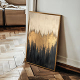 Abstract 366 Canvas Art 18" x 24" / 45 x 60 cm / Black
