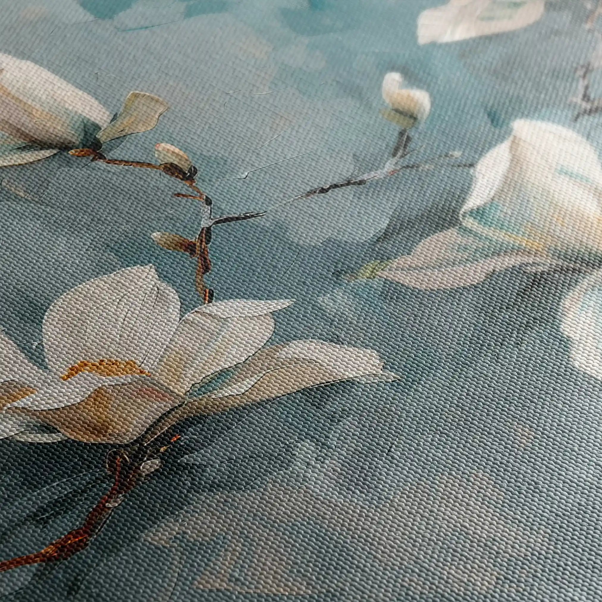 Floral 366 Canvas Art 60 x 40 cm / Black