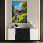 Landscape 366 Canvas Art 18" x 24" / 45 x 60 cm / Black