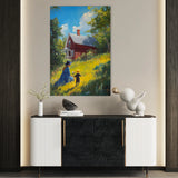 Landscape 366 Canvas Art 18" x 24" / 45 x 60 cm / Black