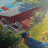 Landscape 366 Canvas Art 18" x 24" / 45 x 60 cm / Black