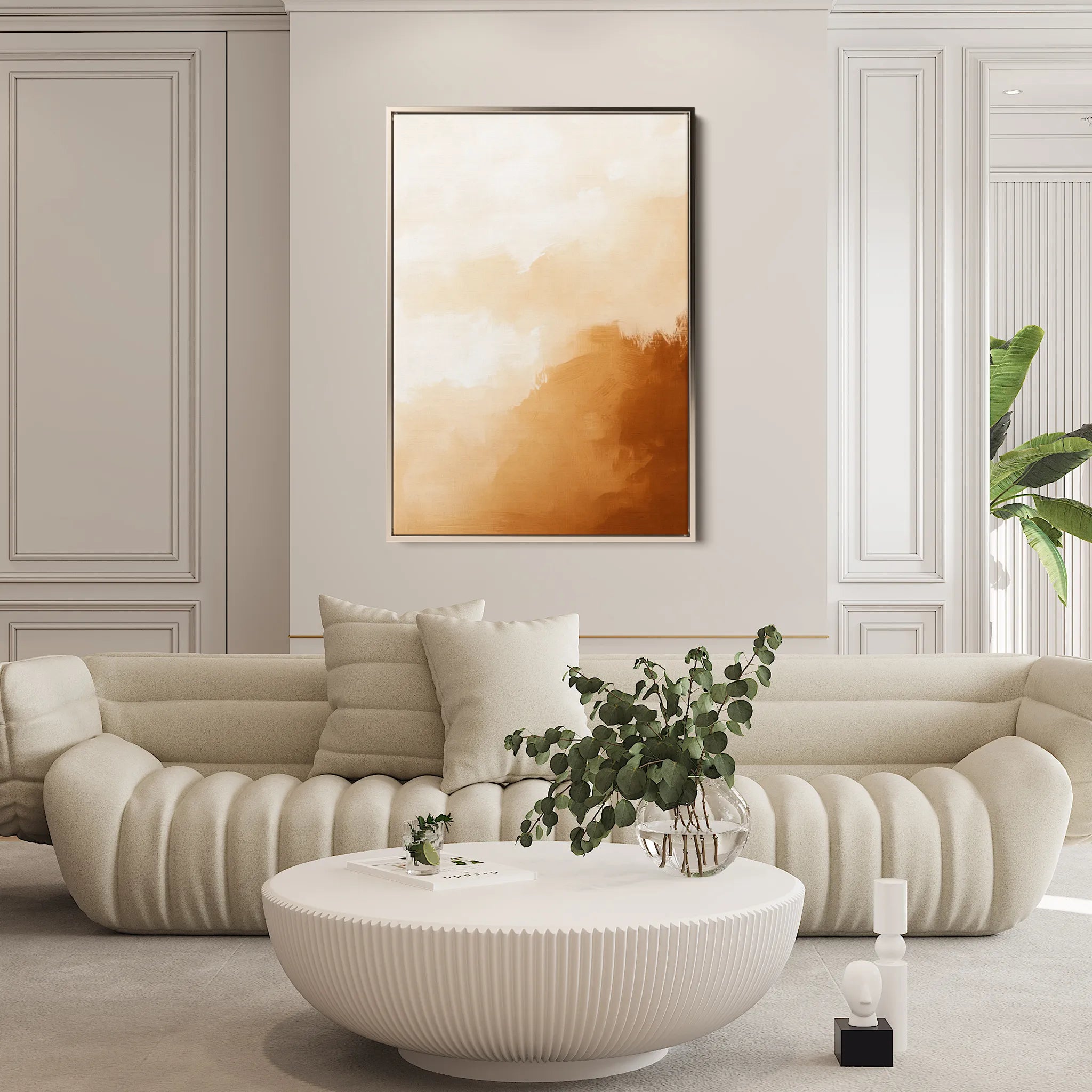 Abstract 367 Canvas Art 18" x 24" / 45 x 60 cm / Black