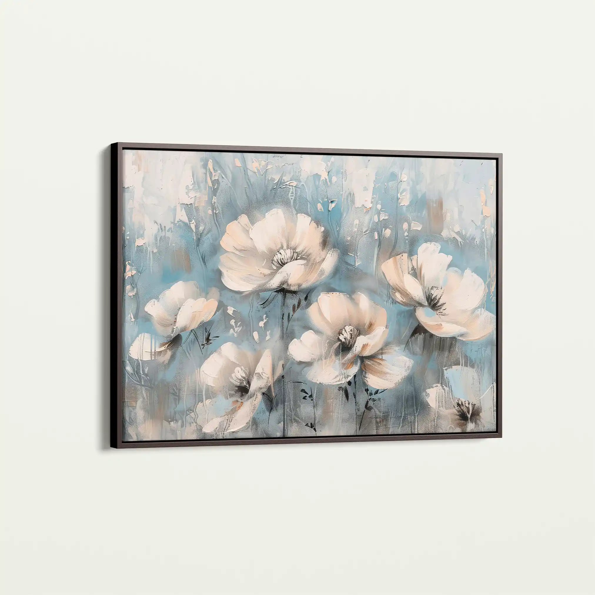 Floral 367 Canvas Art 60 x 40 cm / Black