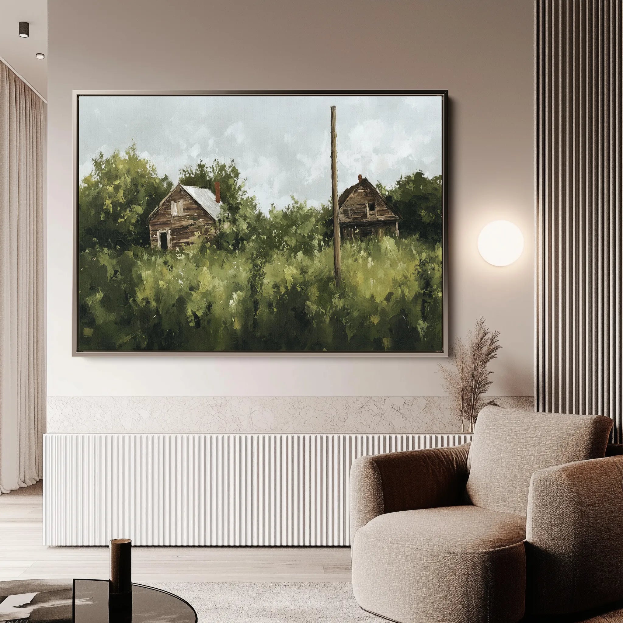 Landscape 368 Canvas Art 18" x 24" / 45 x 60 cm / Black
