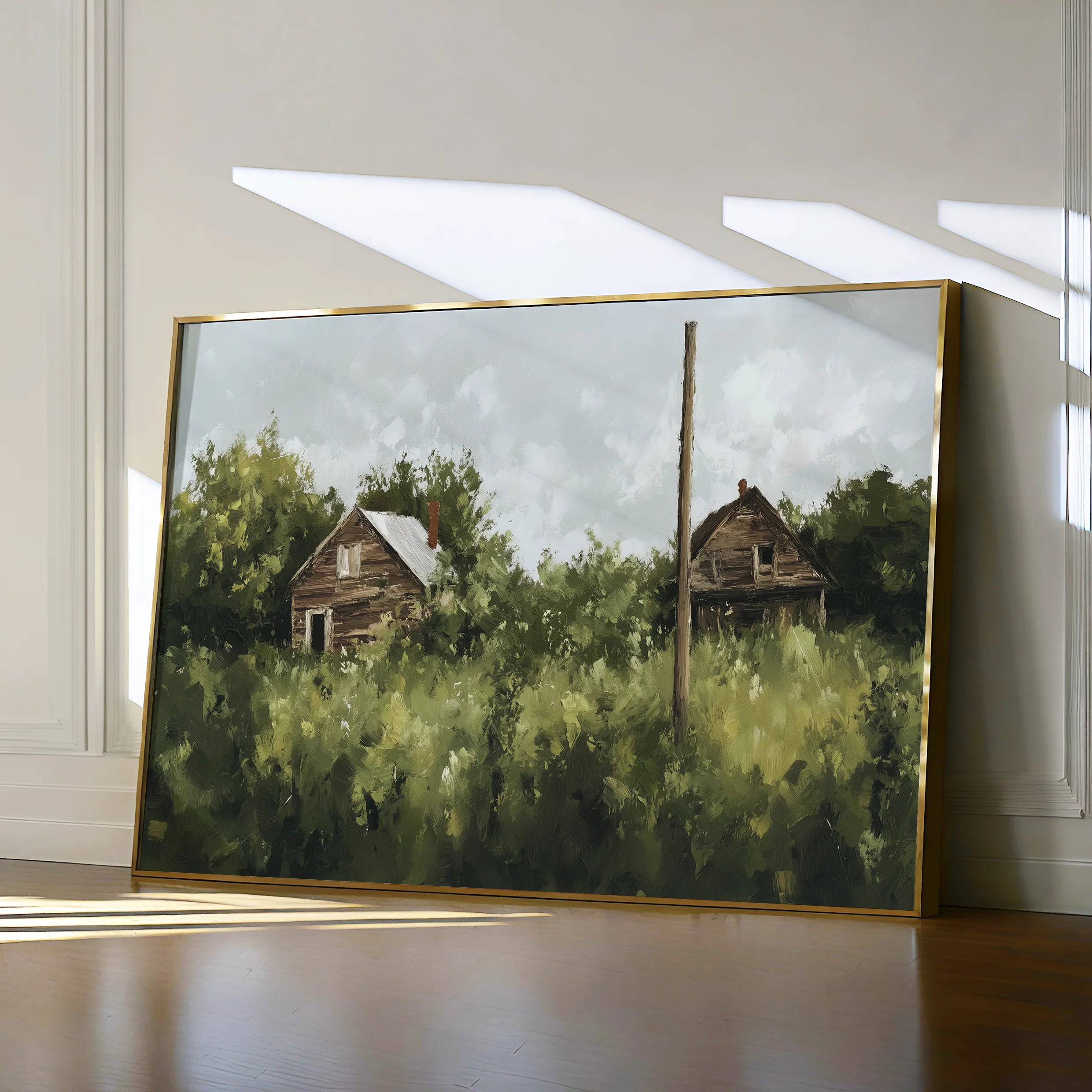 Landscape 368 Canvas Art 18" x 24" / 45 x 60 cm / Black