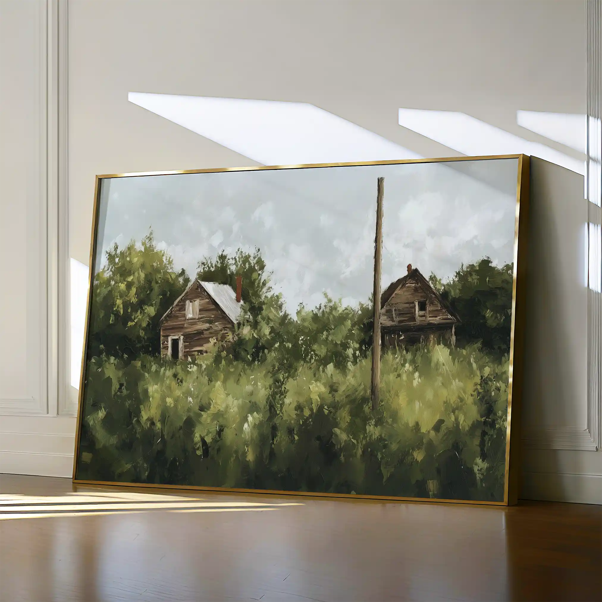 Landscape 368 Canvas Art 60 x 40 cm / Black