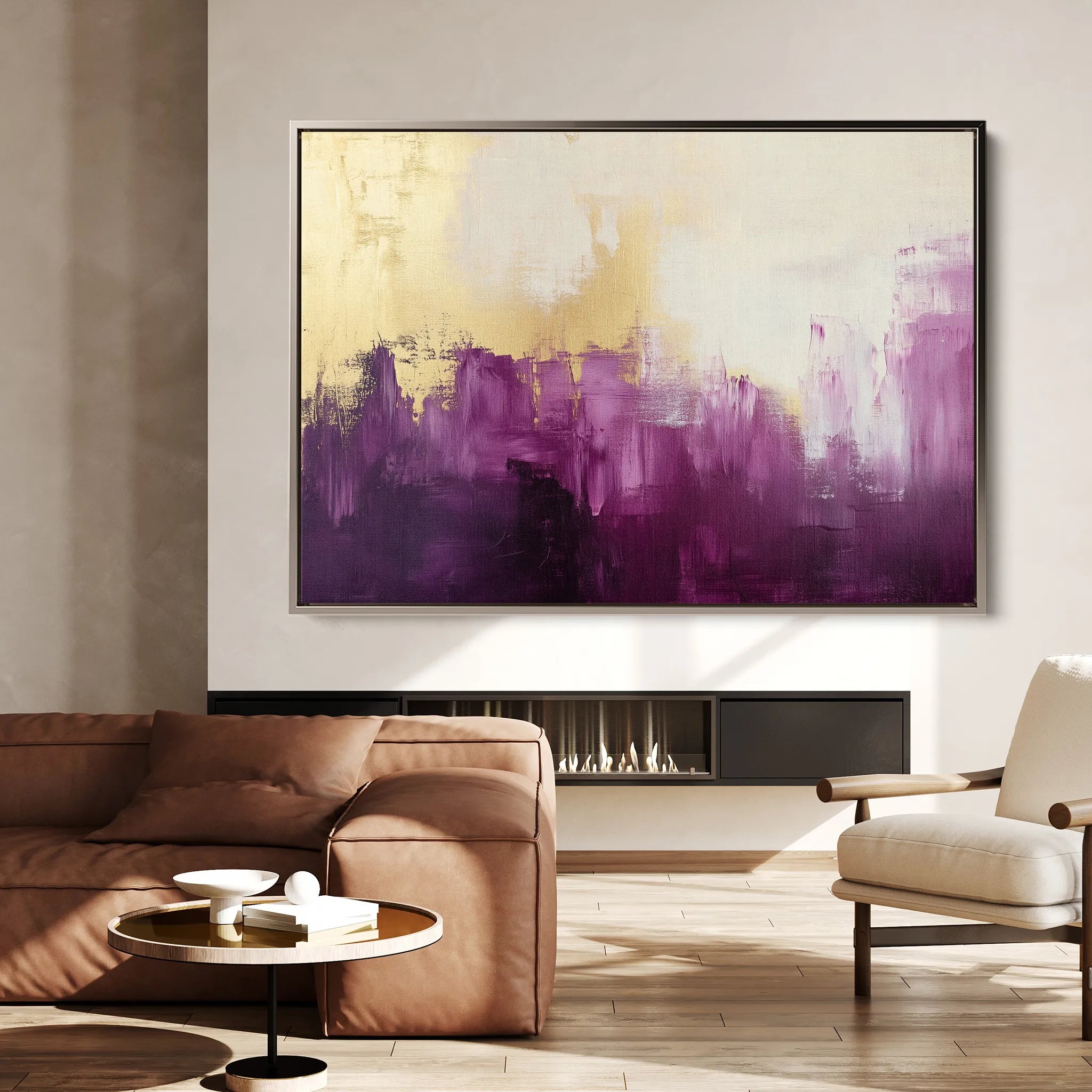 Abstract 369 Canvas Art 18" x 24" / 45 x 60 cm / Black