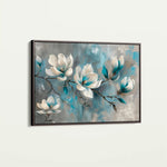 Floral 369 Canvas Art 60 x 40 cm / Black