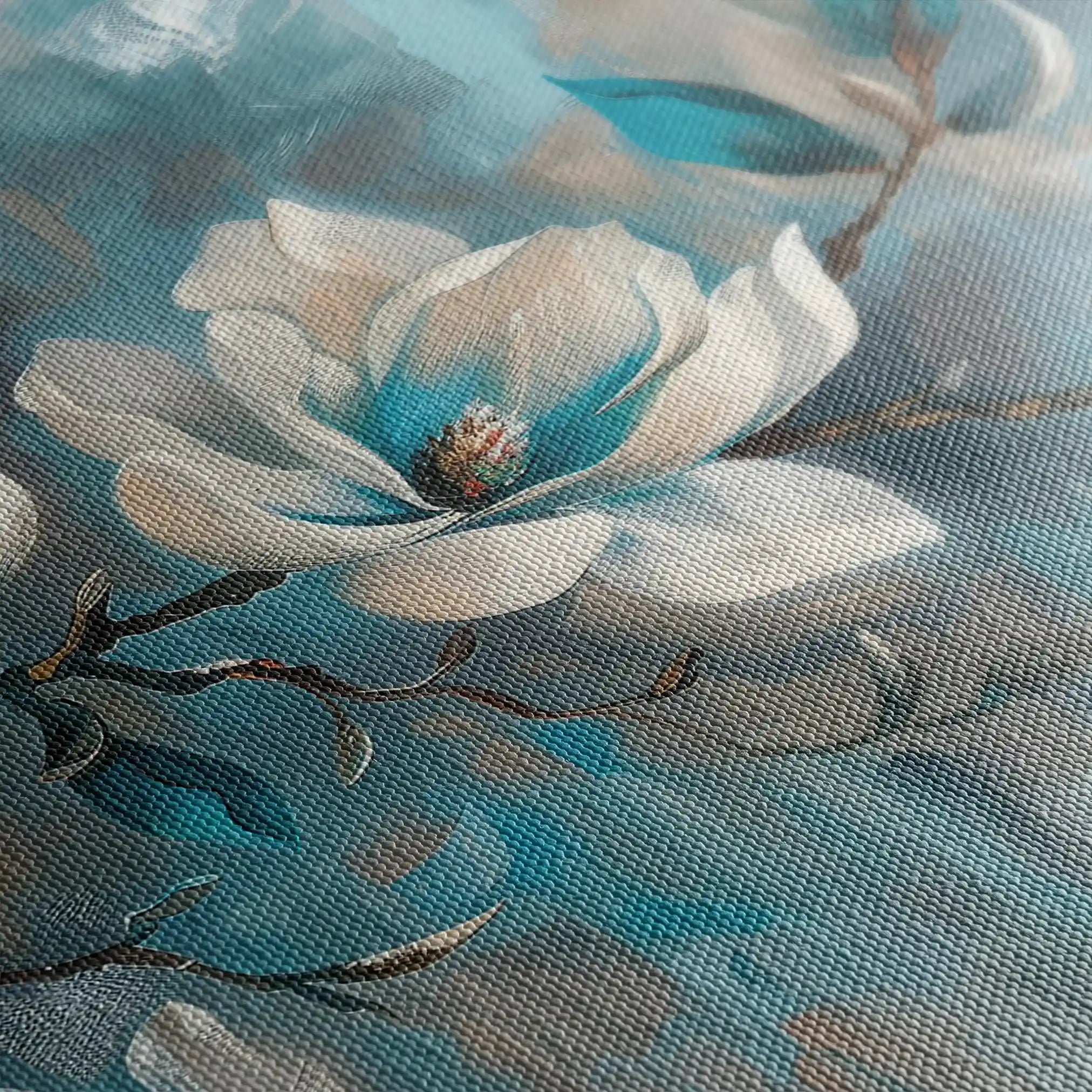 Floral 369 Canvas Art 60 x 40 cm / Black