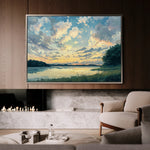 Landscape 369 Canvas Art 18" x 24" / 45 x 60 cm / Black