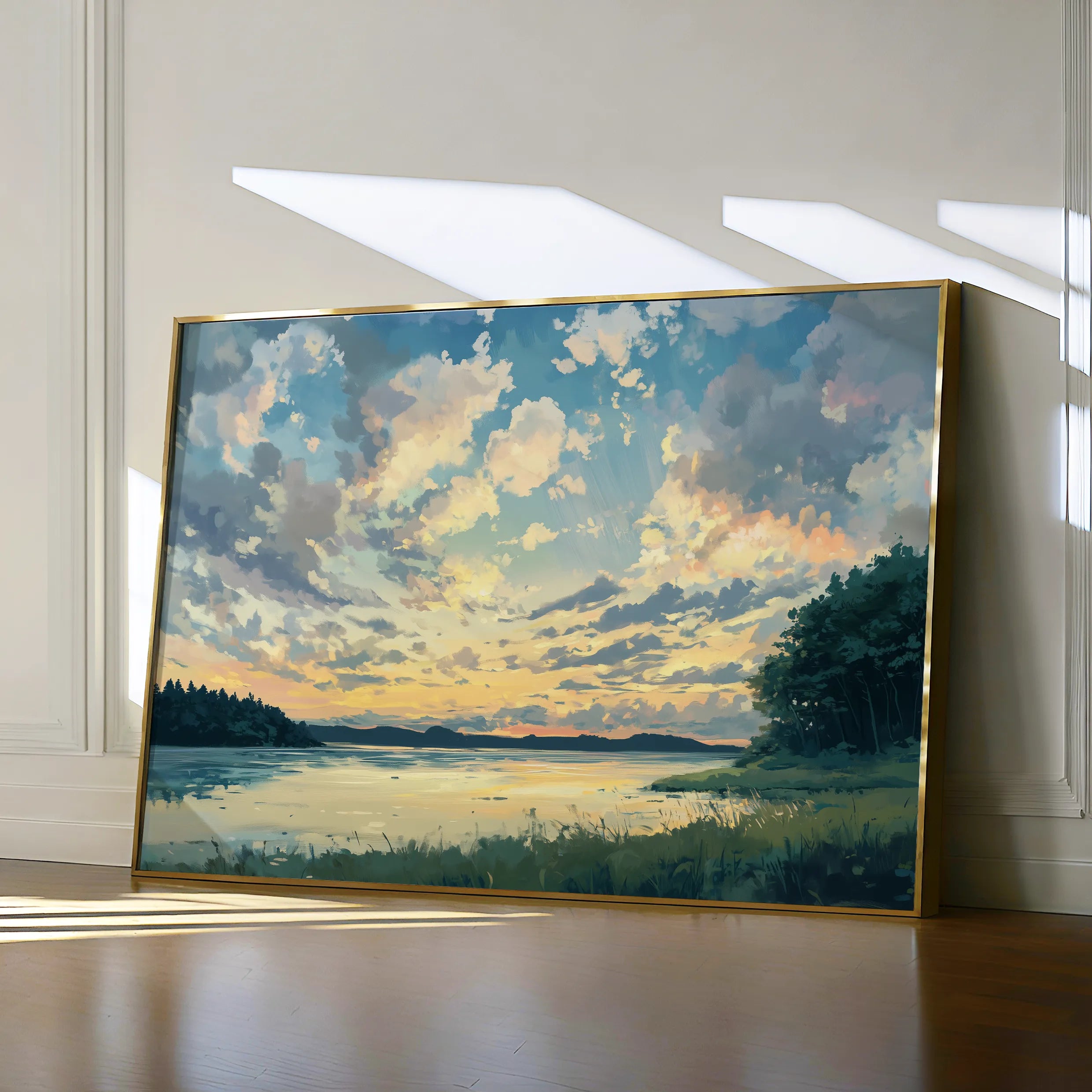 Landscape 369 Canvas Art 18" x 24" / 45 x 60 cm / Black