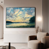 Landscape 369 Canvas Art 18" x 24" / 45 x 60 cm / Black
