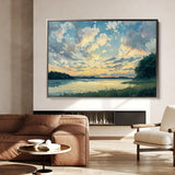 Landscape 369 Canvas Art 18" x 24" / 45 x 60 cm / Black