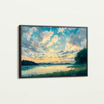 Landscape 369 Canvas Art 18" x 24" / 45 x 60 cm / Black
