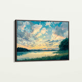 Landscape 369 Canvas Art 18" x 24" / 45 x 60 cm / Black