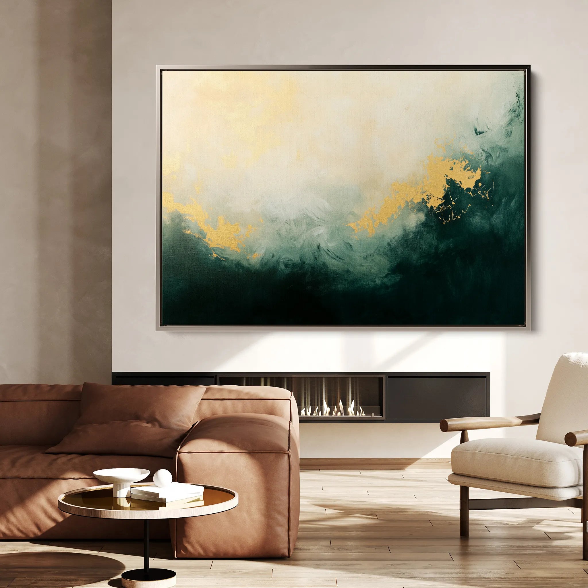 Abstract 370 Canvas Art 18" x 24" / 45 x 60 cm / Black