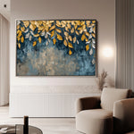 Floral 370 Canvas Art 18" x 24" / 45 x 60 cm / Black