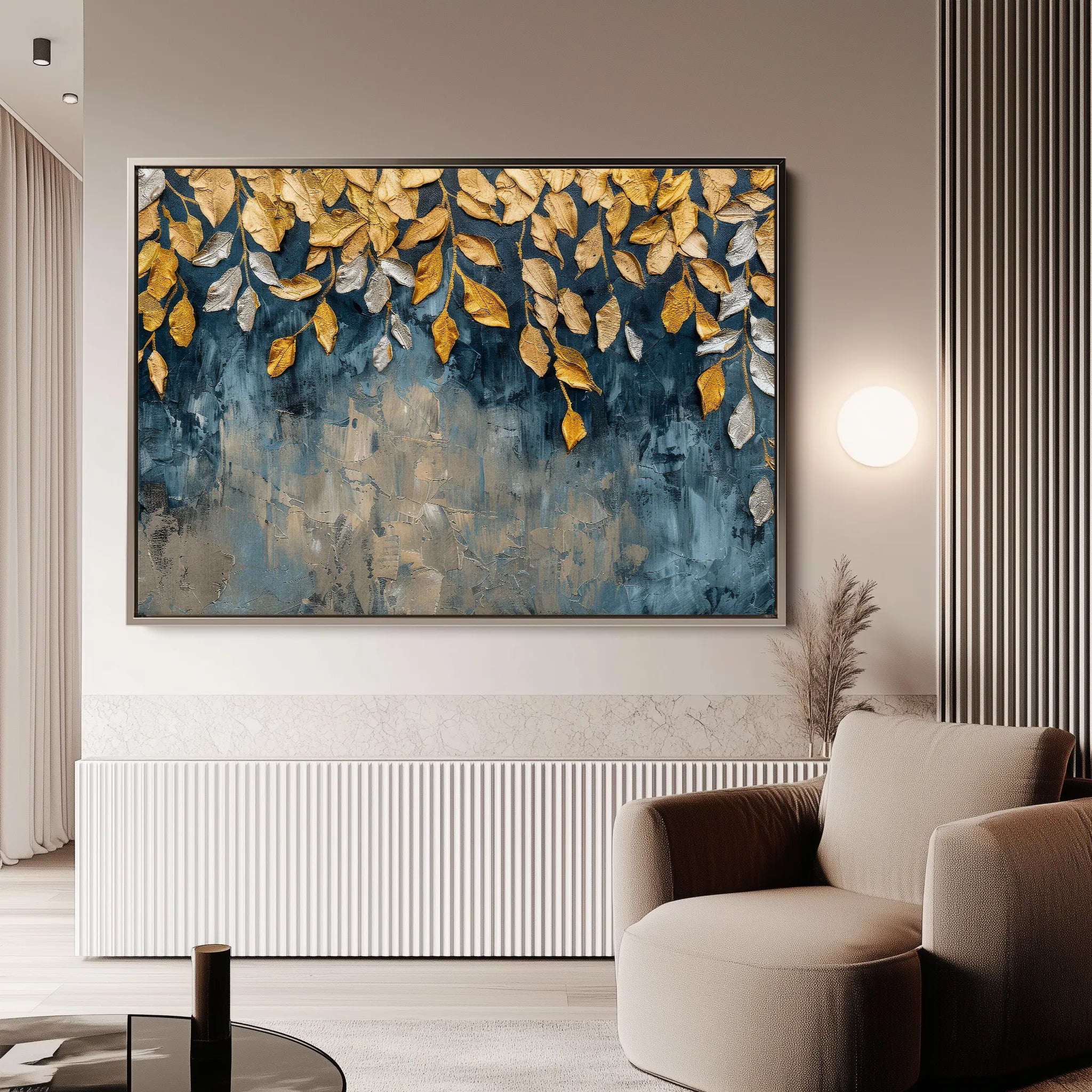 Floral 370 Canvas Art 18" x 24" / 45 x 60 cm / Black