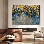 Floral 370 Canvas Art 18" x 24" / 45 x 60 cm / Black