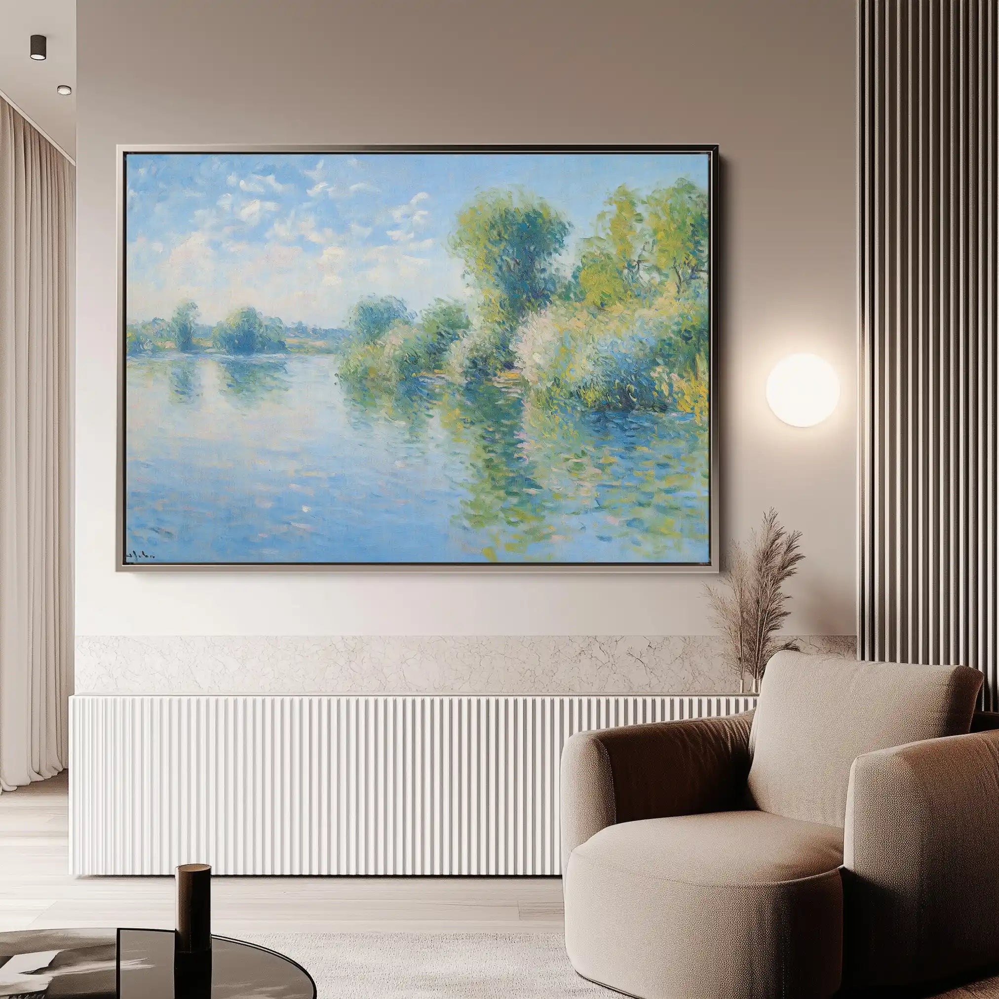 Landscape 370 Canvas Art 60 x 40 cm / Black