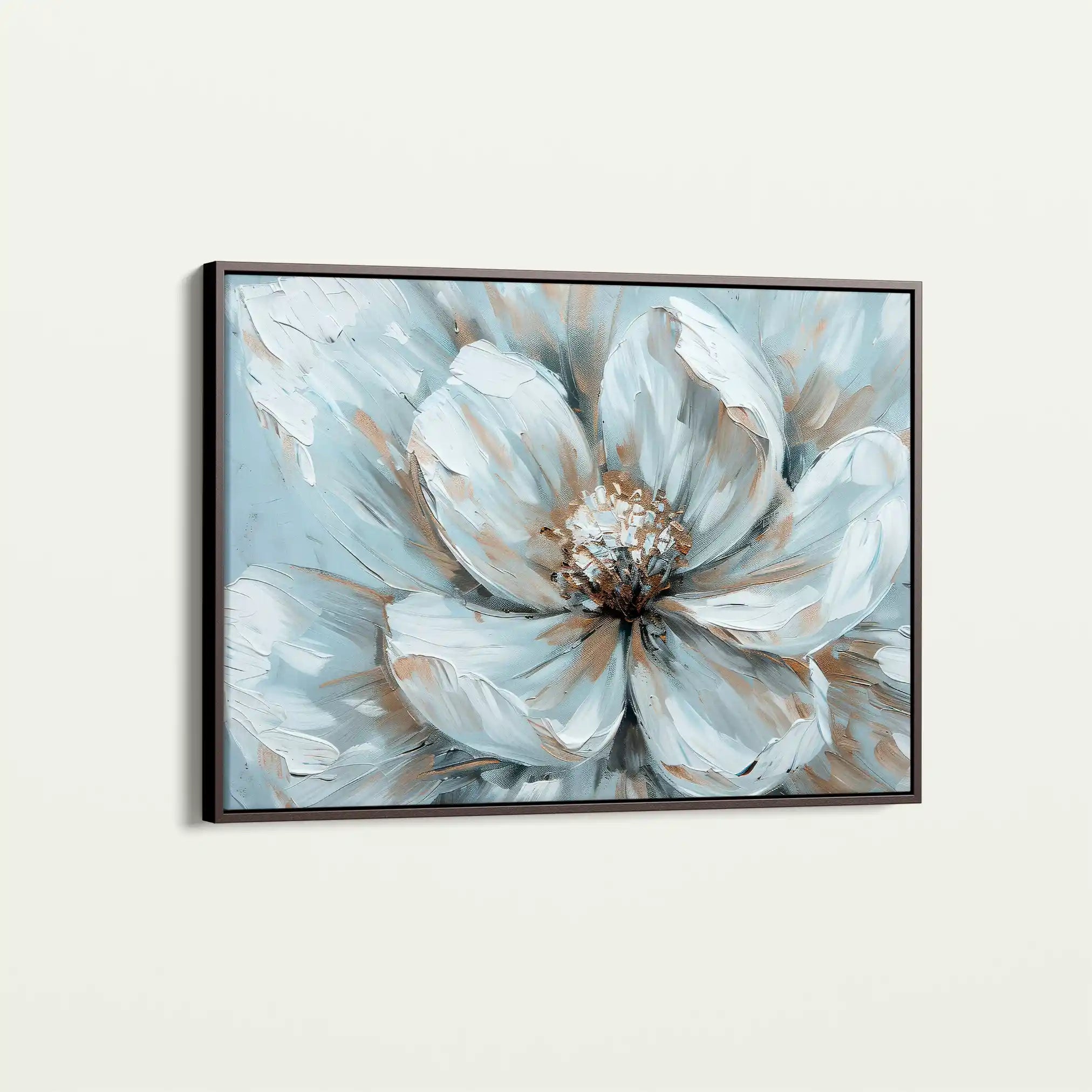 Floral 371 Canvas Art 60 x 40 cm / Black